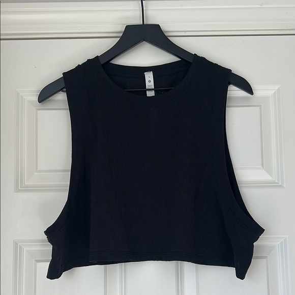 lululemon athletica Tops - lululemon athletica Black Sleeveless Crop Top